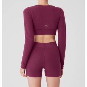 Alo yoga Alolux cropped cardigan